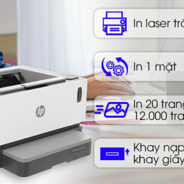 Máy In Laser Trắng Đen HP Neverstop Laser 1000w Wifi