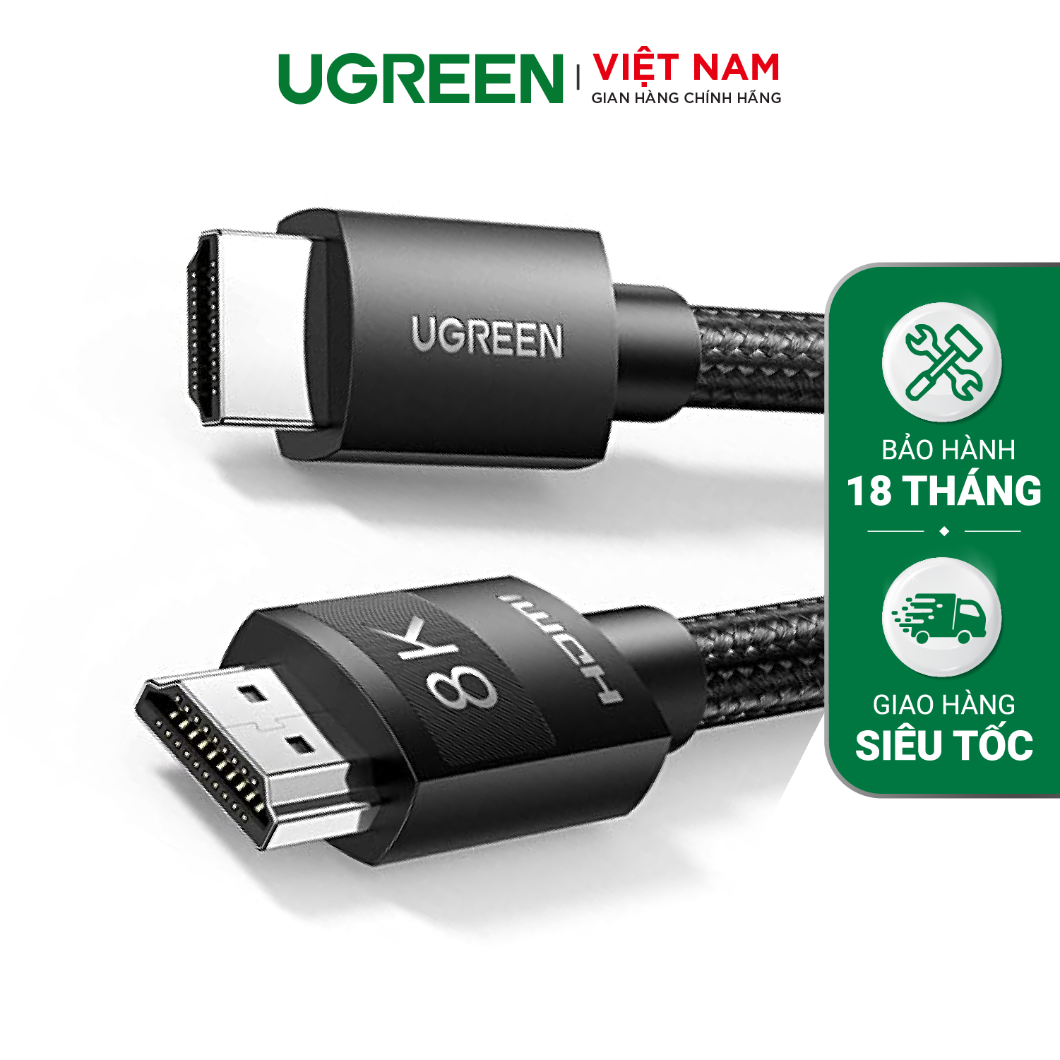 Cáp HDMI UGREEN 40179 Full HD 8K (7680*4320@60Hz) hỗ trợ eARC - Hàng chính hãng » Ugreen Việt Nam cap-hdmi-ugreen-40179-full-hd-8k-7680-4320-60hz-h-tr-earc-hang-chinh-500x500